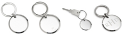 Ox & Bull Trading Co. Men's Round Engravable Stainless Steel Key Chain